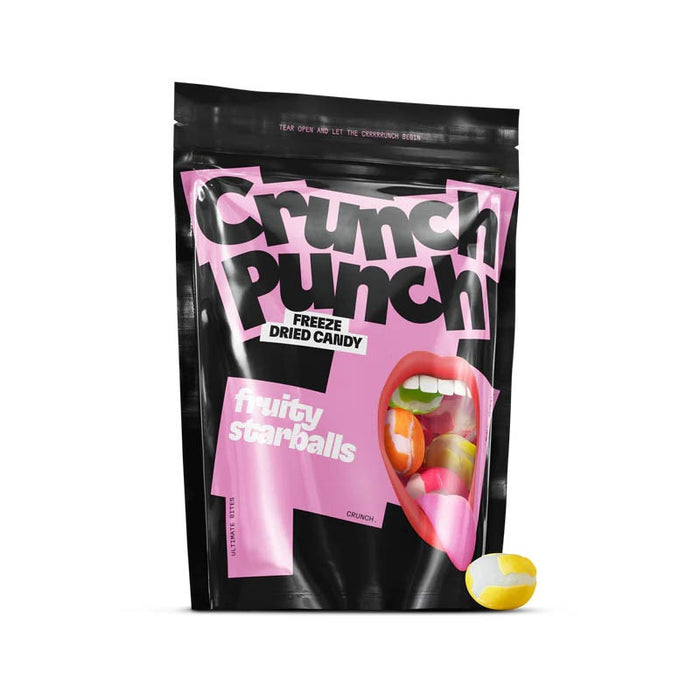 Crunch Punch Freeze Dried Candy - Fruity Starballs 100g