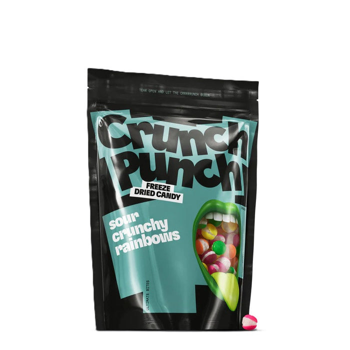 Crunch Punch Freeze Dried Candy - Sour Crunchy Rainbows 100g