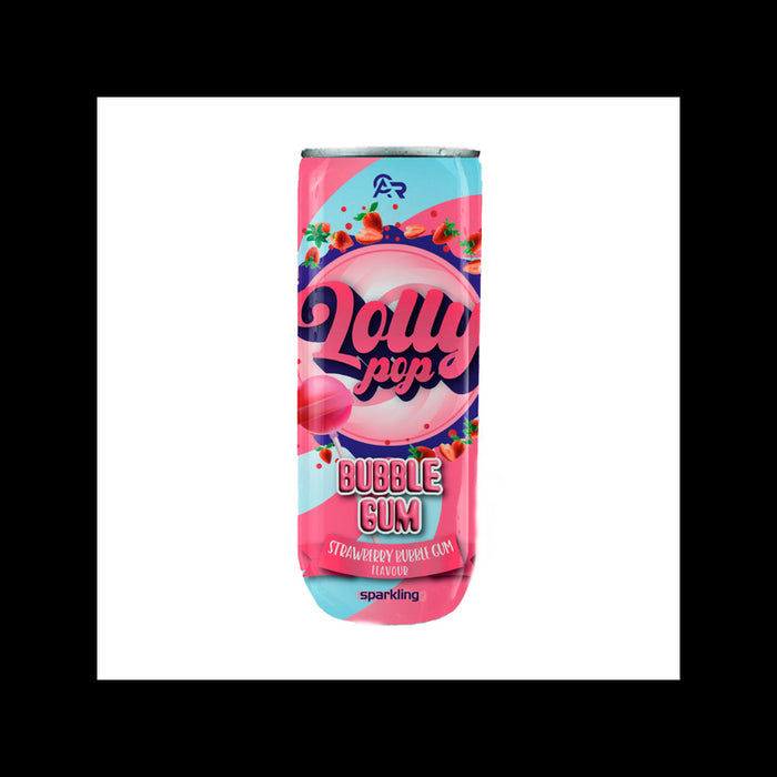 Fresh Lolly Pop Strawberry Bubble Gum 0,33 L - Tarjous