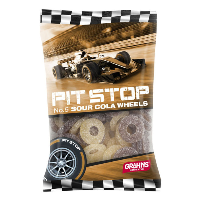 Pit Stop Sour Cola Wheels 50g