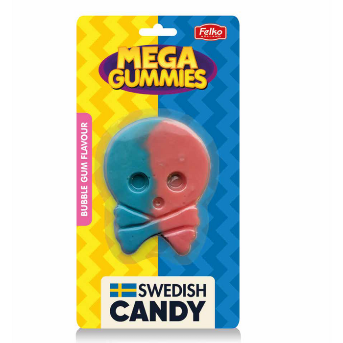 Mega Gummies Swedish Skull 120g