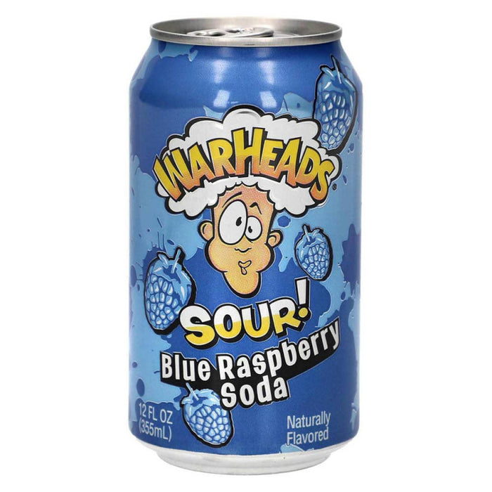Warheads Sour! Blue Raspberry Soda 0,355L 12-pack